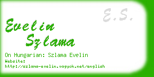 evelin szlama business card